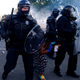 Police using tear gas and force to push protesters away from the White House; June 1, 2020.